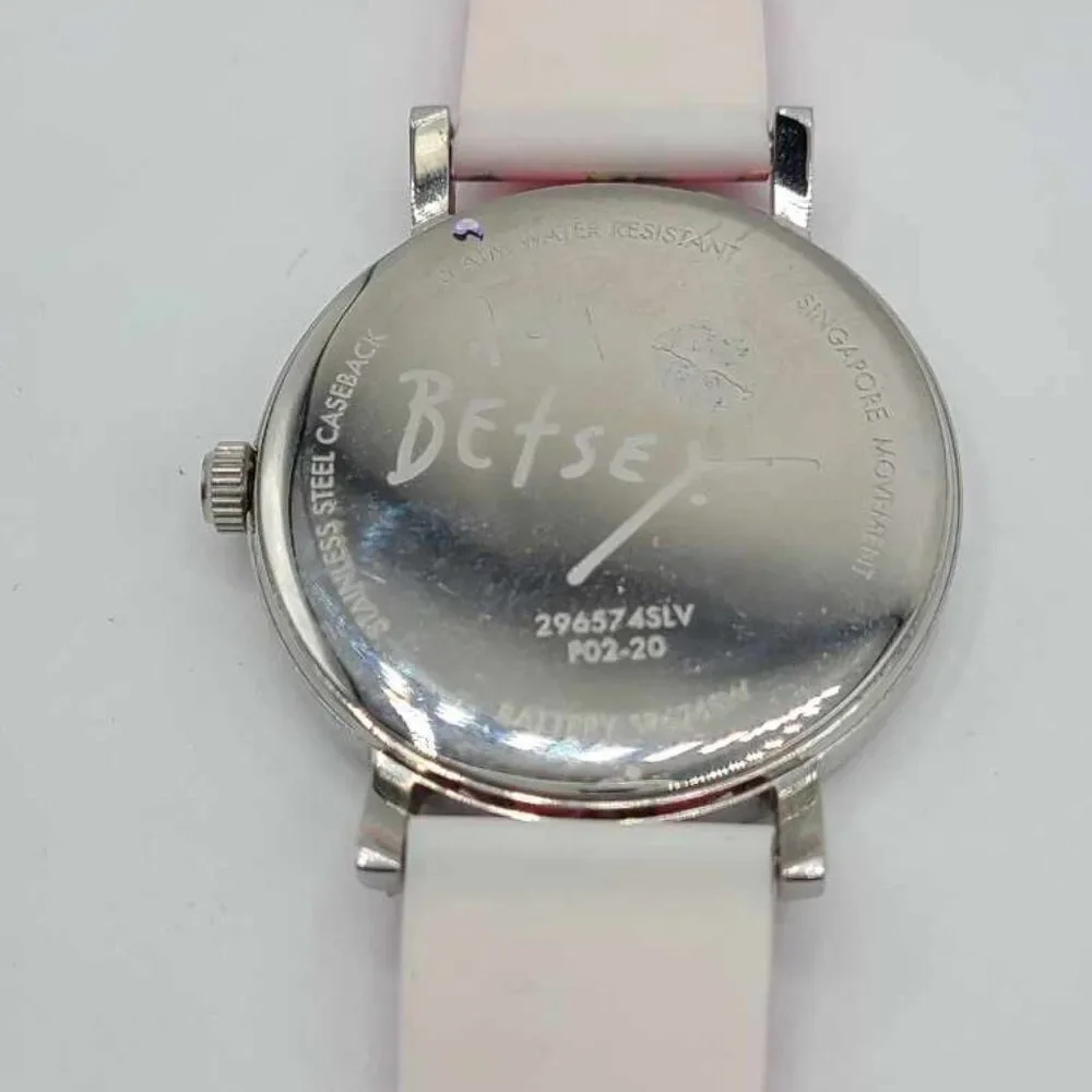 Betsey Johnson Red Cherries Nurses Watch NWOT! WORKS!